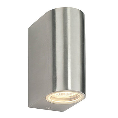 Domestic Lighting - Doron 35 Watt GU10 IP44 Stainless Steel Up/Down Wall Light