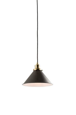 Domestic Lighting - Downton 60 Watt Matt Black Pendant