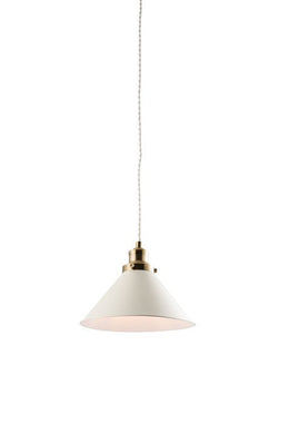 Domestic Lighting - Downton 60 Watt Matt White Pendant