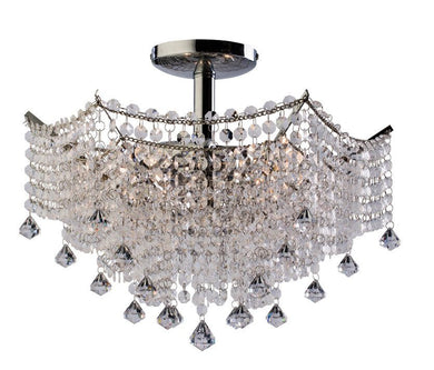 Domestic Lighting - Fitzgerald 3 X 40 Watt Chrome Ceiling Light