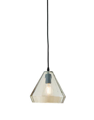 Domestic Lighting - Gibson 60 Watt Tinted Cognac Glass Pendant