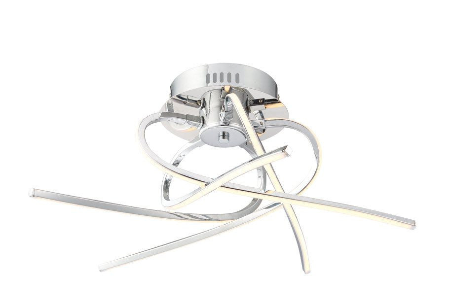 Domestic Lighting - Hemingway 5 X 3.5 Watt Warm White (3000K) LED Chrome Ceiling Light