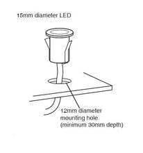 Domestic Lighting - Ikon Round 15mm 10-Head Daylight (7500K) LED Decking Kit