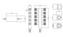 Domestic Lighting - Ikon Round 30mm 10-Head Blue LED Decking Kit