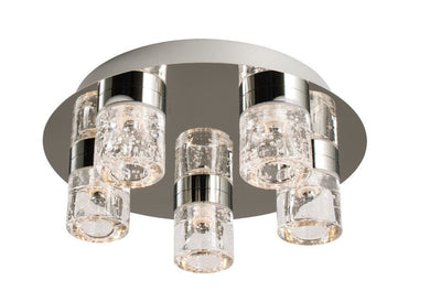 Domestic Lighting - Imperial 5 X 4 Watt IP44 Warm White (3000K) LED Chrome Bathroom Light