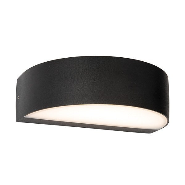 Domestic Lighting - Kempton Arc 4.5 Watt IP44 Warm White (3000K) LED Matt Black Wall Light