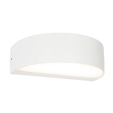 Domestic Lighting - Kempton Arc 4.5 Watt IP44 Warm White (3000K) LED Matt White Wall Light