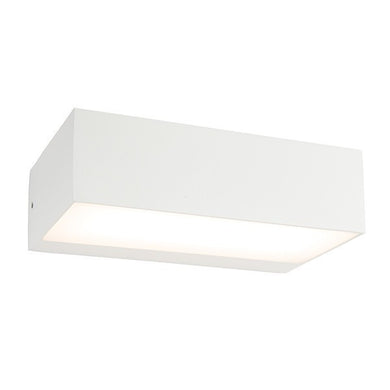 Domestic Lighting - Kempton Cube 4.5 Watt IP44 Warm White (3000K) LED Matt White Wall Light