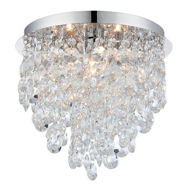 Domestic Lighting - Kristen 3 X 18 Watt IP44 Clear Crystal Bathroom Light