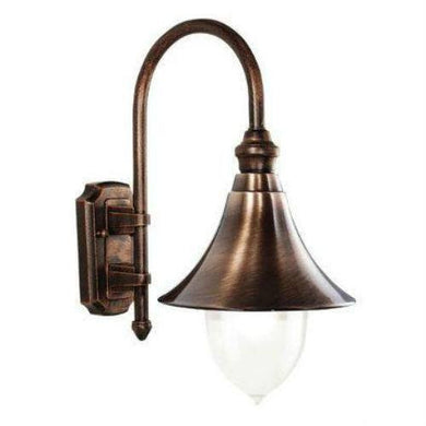 Domestic Lighting - Lampara Black Copper Wall Lantern