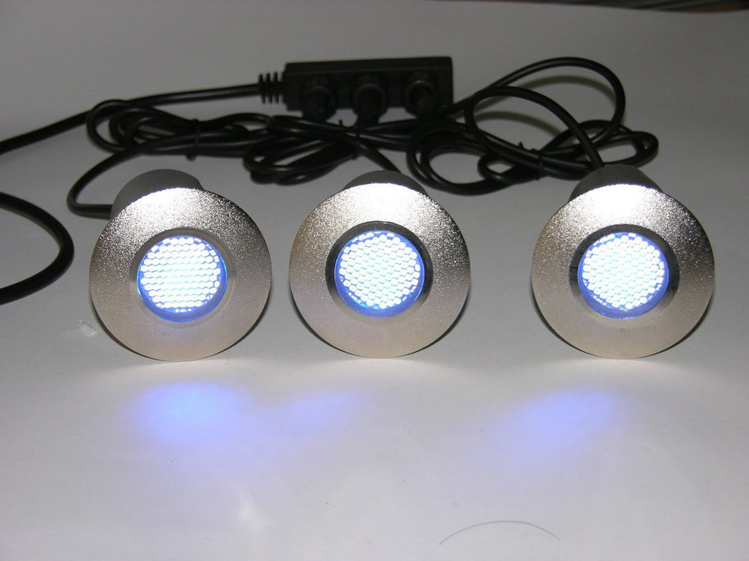 Domestic Lighting - LED Decking Light Kit - Set Of 3 Cool White