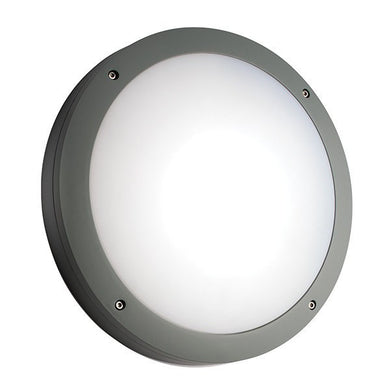 Domestic Lighting - Luik 18 Watt IP65 Natural White (4200K) LED Textured Grey Bulkhead