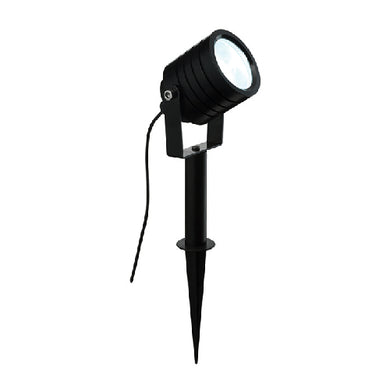 Domestic Lighting - Luminatra 5 Watt IP65 Cool White (6500K) LED Black Anodised Spike Light