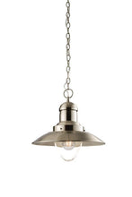 Domestic Lighting - Mendip 40 Watt Satin Nickel Pendant