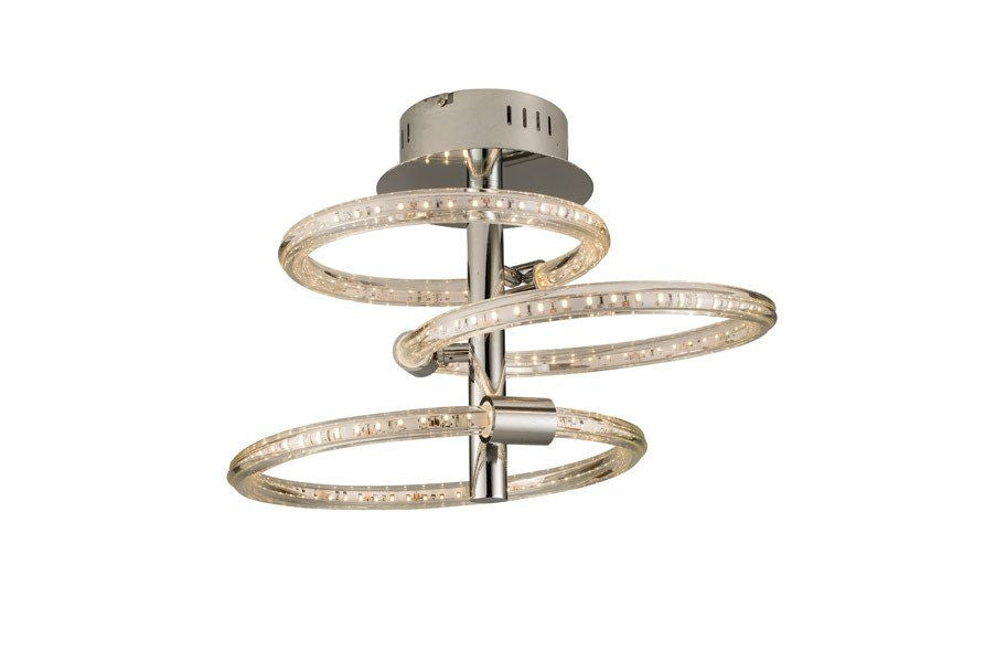 Domestic Lighting - Nolte 18 Watt Warm White (3000K) LED Chrome Ceiling Light