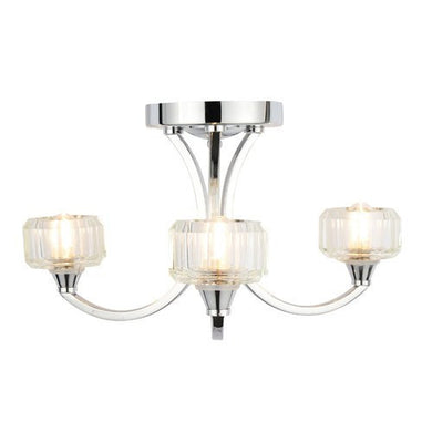 Domestic Lighting - Octans 3 Light IP44 Bathroom Ceiling Light