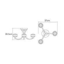 Domestic Lighting - Octans 3 Light IP44 Bathroom Ceiling Light