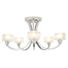 Domestic Lighting - Octans 5 Light IP44 Bathroom Ceiling Light