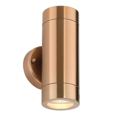 Domestic Lighting - Odyssey 2 X 35 Watt GU10 IP44 Copper Up/Down Wall Light