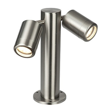 Domestic Lighting - Odyssey 280mm 2 X 35 Watt GU10 IP65 Stainless Steel Twin Bollard