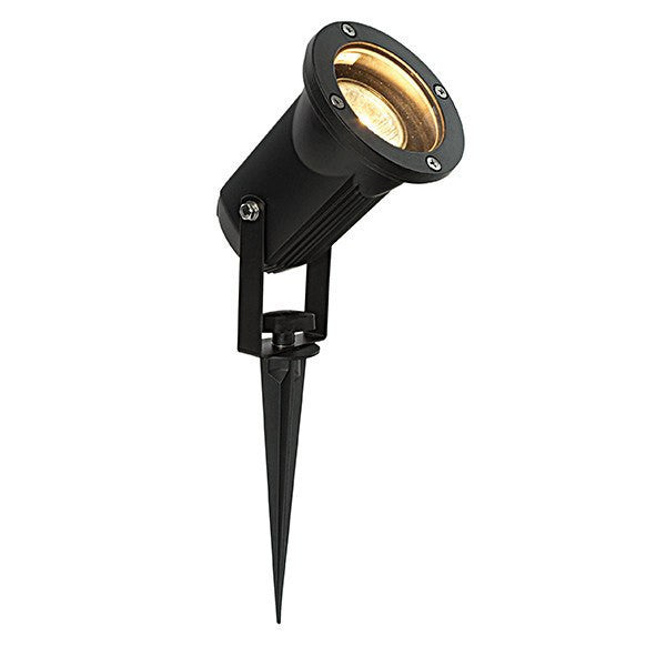 Domestic Lighting - Opaz 50 Watt GU10 IP54 Black Spike Light