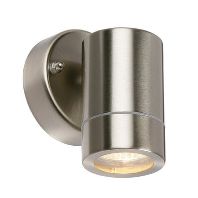 Domestic Lighting - Palin 35 Watt GU10 IP44 Stainless Steel Wall Lantern