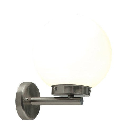 Domestic Lighting - Pallo 28 Watt IP44 Stainless Steel Wall Lantern