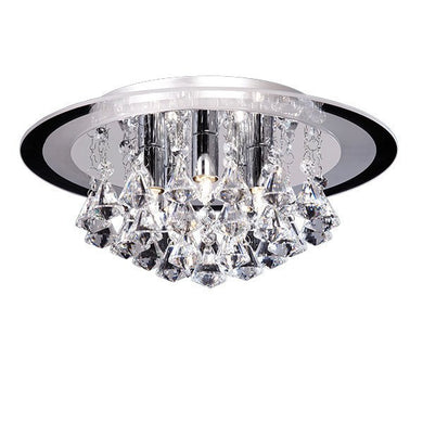 Domestic Lighting - Renner 5 X 33 Watt Clear Crystal Glass Ceiling Light