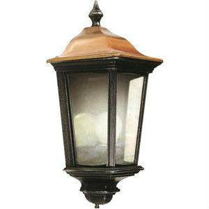 Domestic Lighting - Roma IP44 Wall Half Lantern