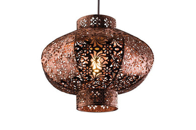 Domestic Lighting - Ruskin Non Electric 60 Watt Copper Pendant