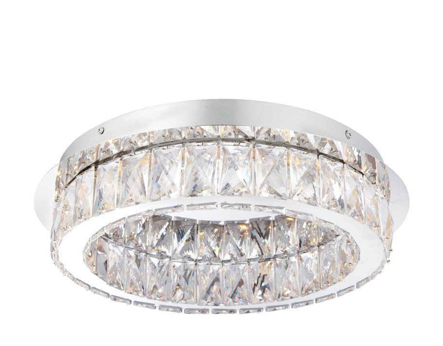 Domestic Lighting - Swayze 16 Watt Warm White (2700K) LED Chrome Ceiling Light