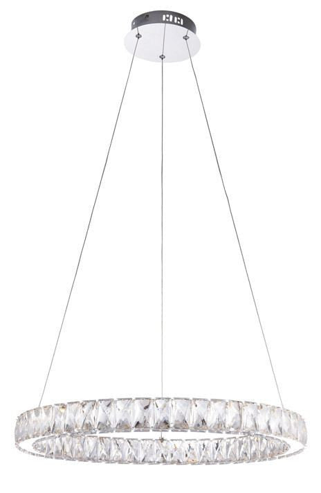 Domestic Lighting - Swayze 24 Watt Warm White (2700K) LED 1-Ring Chrome Pendant