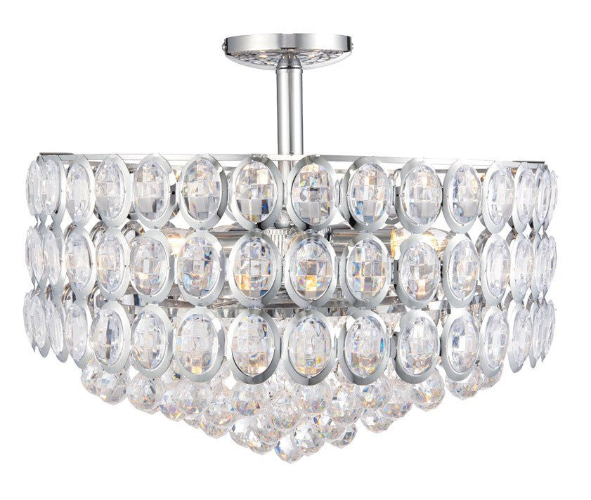 Domestic Lighting - Thornton 5 X 40 Watt Chrome Ceiling Light