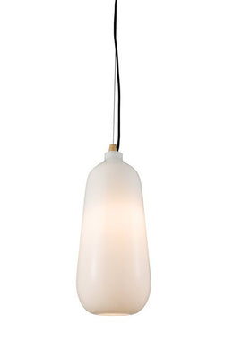Domestic Lighting - Vilas 60 Watt Gloss Opal Glass Pendant