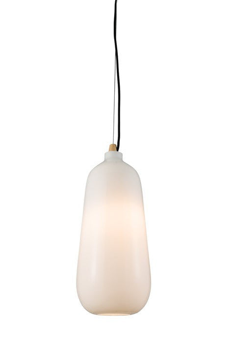 Domestic Lighting - Vilas 60 Watt Gloss Opal Glass Pendant