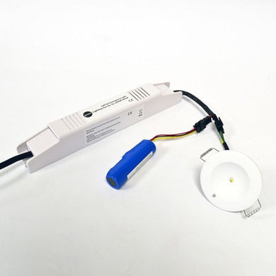 1 Watt LED Self Test Maintained Emergency White Downlight - Steel City Lighting