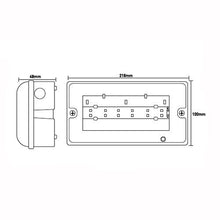 Emergency Lighting - 3 Watt 170/144lm LED Maintained IP65 Emergency Bulkhead C/w Legend Kit