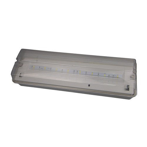 Emergency Lighting - 4.5 Watt LED Maintained IP65 Emergency Bulkhead C/w Legend Kit