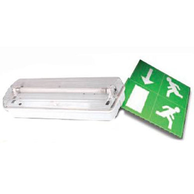 Emergency Lighting - 8W T5 Non-Maintained IP65 Emergency Bulkhead C/w Legend Kit