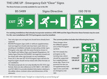 Emergency Lighting - EES8 Series Arrow Left ISO Legend