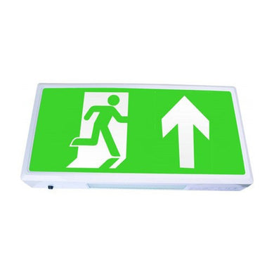 Emergency Lighting - LED Exit Box, 3 Hour Maintained With ISO 7010 Arrow Up