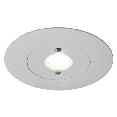 Emergency Lighting - Merlin 5 Watt LED Self Test Recessed Emergency Downlight