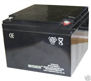 Emergency Lighting - NightSearcher 12v 24 A/h Replacement Battery