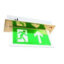 Emergency Lighting - Vale LED Maintained Selt Test LED Recessed Exit Sign