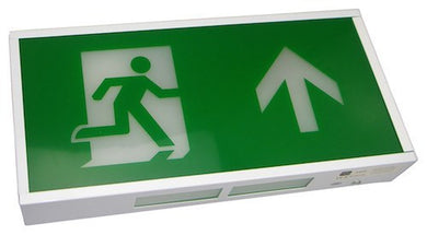 Exit Signs - 8 Watt T5 Maintained Exit Sign C/w ISO 7010 Arrow Up Legend