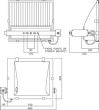 1000 Watt Metal Halide HQI-T Asymmetrical Floodlight - Steel City Lighting