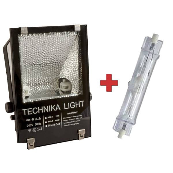 150 Watt  Metal Halide Floodlight with Ceramic Long Life Lamp and Photocell - Steel City Lighting