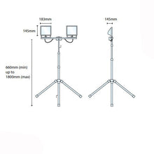 Floodlights - 2 X 30 Watt 110-230 Volt LED Portable Floodlights C/W 1.8 Metre Tripod