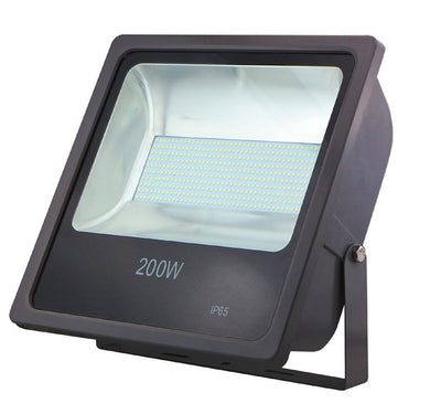 Floodlights - 200 Watt IP65 Daylight (6500K) SMD LED Black Floodlight