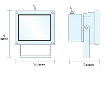 Floodlights - 30 Watt 2,400lm LED RGB Colour Change Floodlight C/W Remote Control